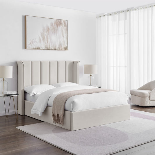 Polaris Storage Bed (LB69) - Natural - Multiple Sizes
