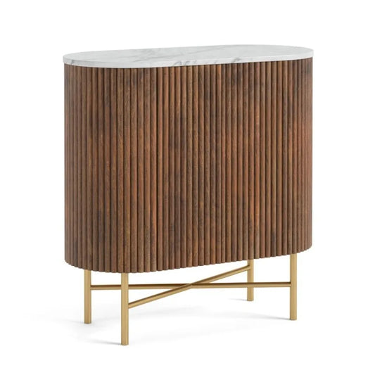Harvard Sideboard - Walnut w/ Marble Top - Multiple Sizes