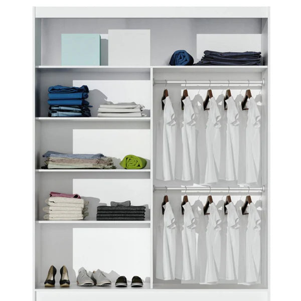 Vigo Sliding Wardrobe - White - Multiple Sizes
