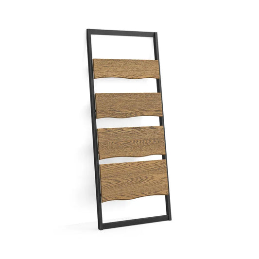 Jersey Bookcase - Smoked Oak & Black