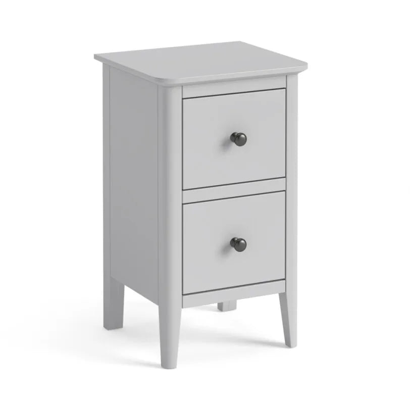Stowe Narrow Bedside Locker - Grey