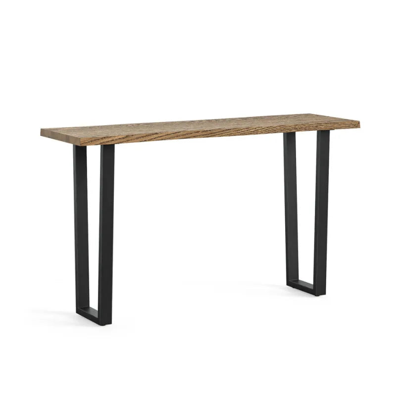 Jersey Console Table - Smoked Oak & Black