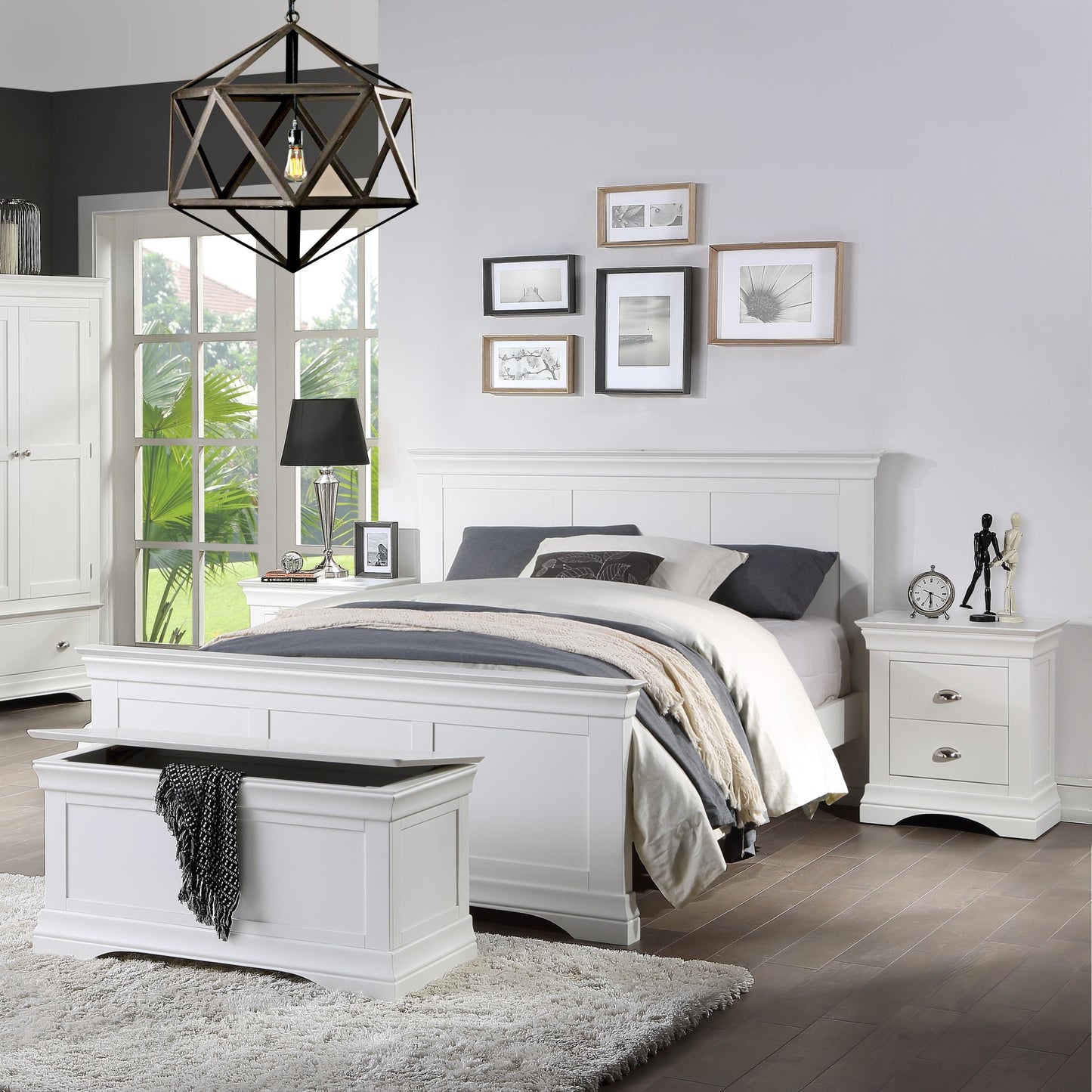 Bella 2 Drawer Locker - White