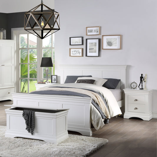 Bella Blanket Box - White