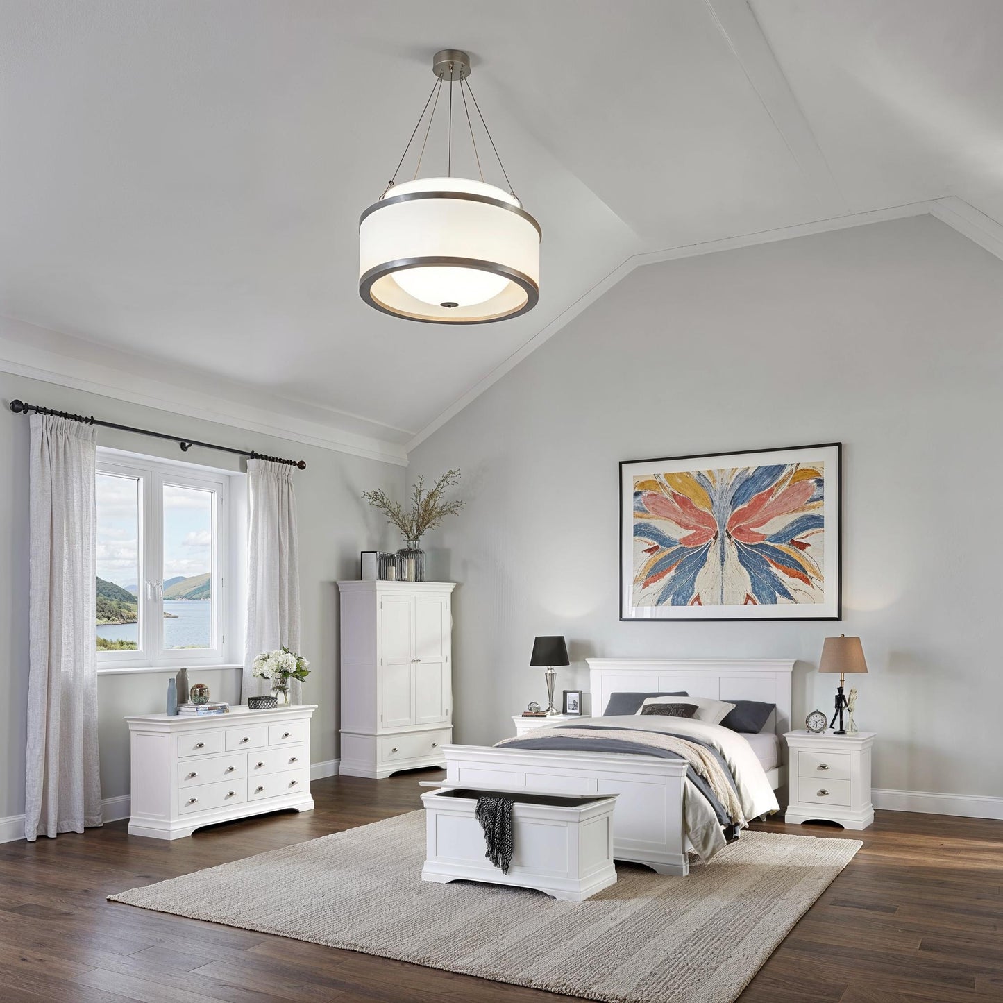 Bella Bed Frame - White - Multiple Sizes