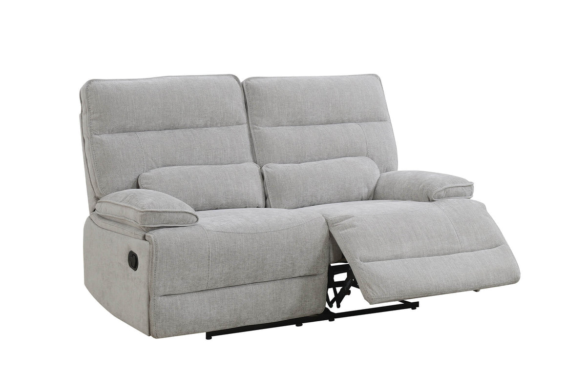 Eloise 2 Seater Manual Recliner Sofa - Grey