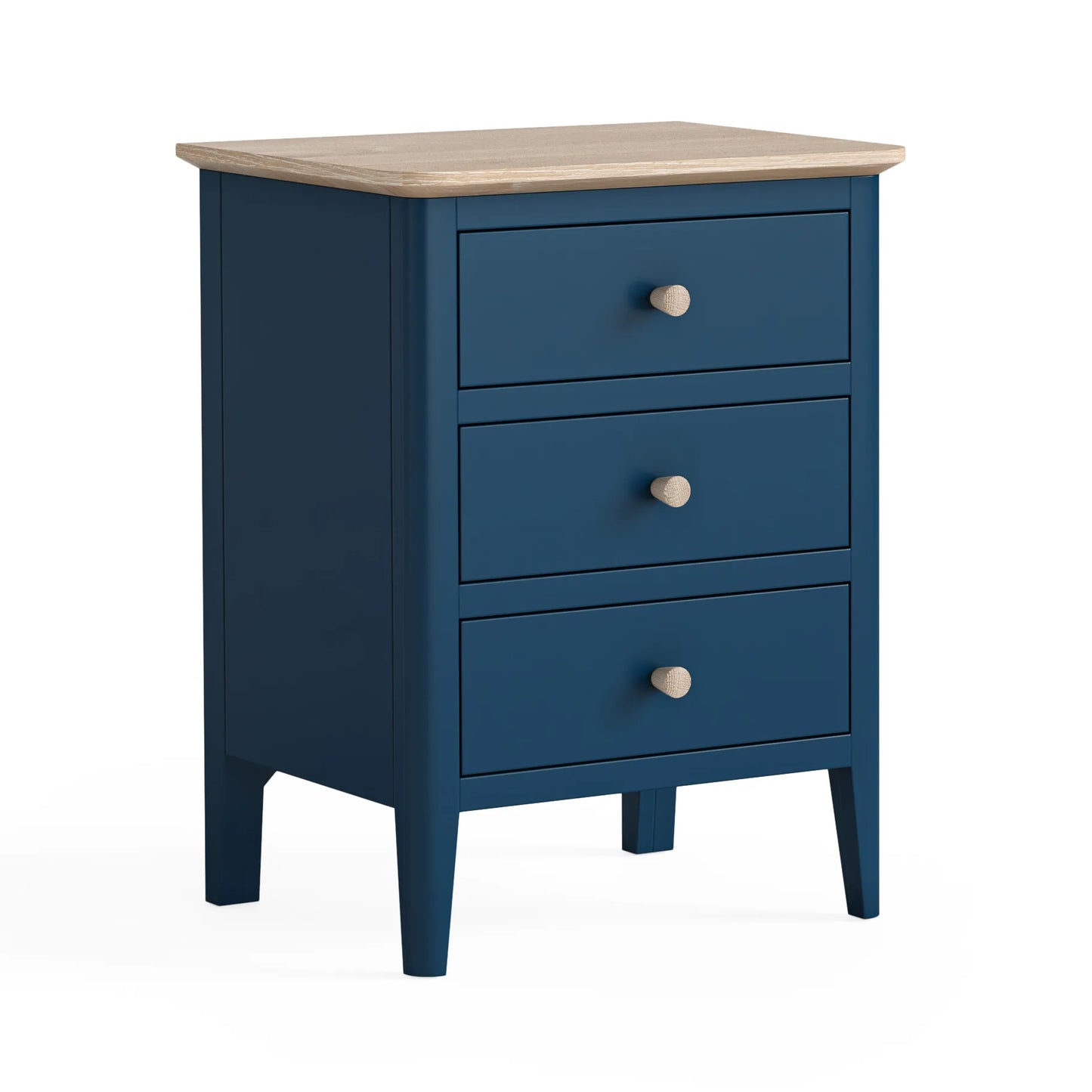 Marlow 3 Drawer Bedside Locker - Navy