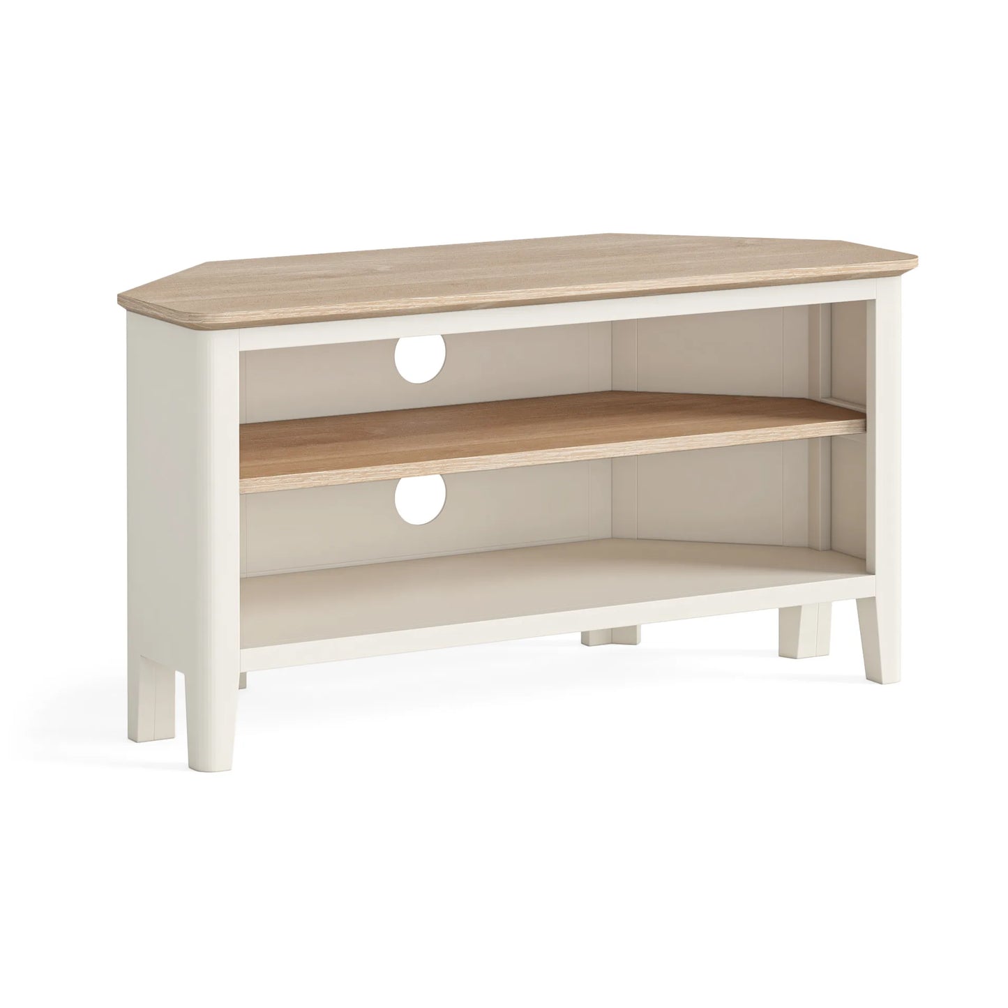 Marlow Corner TV Unit - Coconut Milk