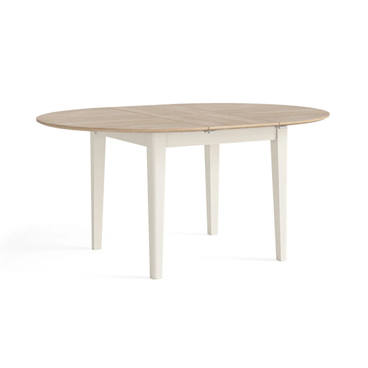Marlow Round Extending Dining Table - Coconut Milk