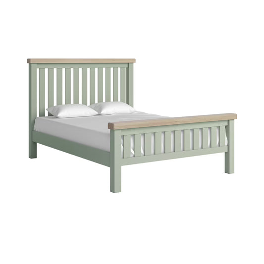 Salcombe Slatted Bed Frame - Sage - Multiple Sizes