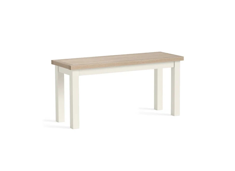 Modern Country Bench - Coconut White
