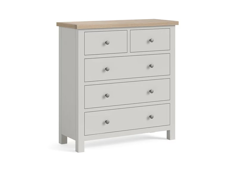 Modern Country 2 Over 3 Chest - Stone Grey
