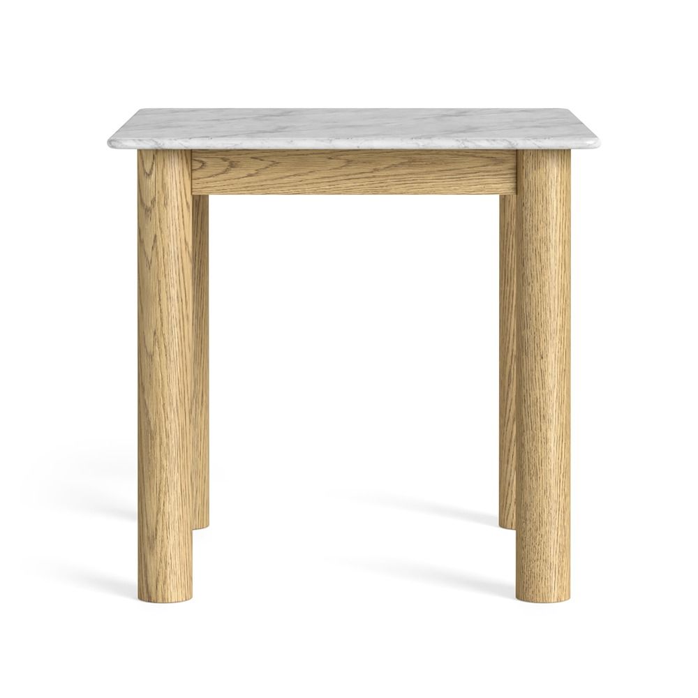 Phoenix Bistro Table - Oak w/ Marble Top