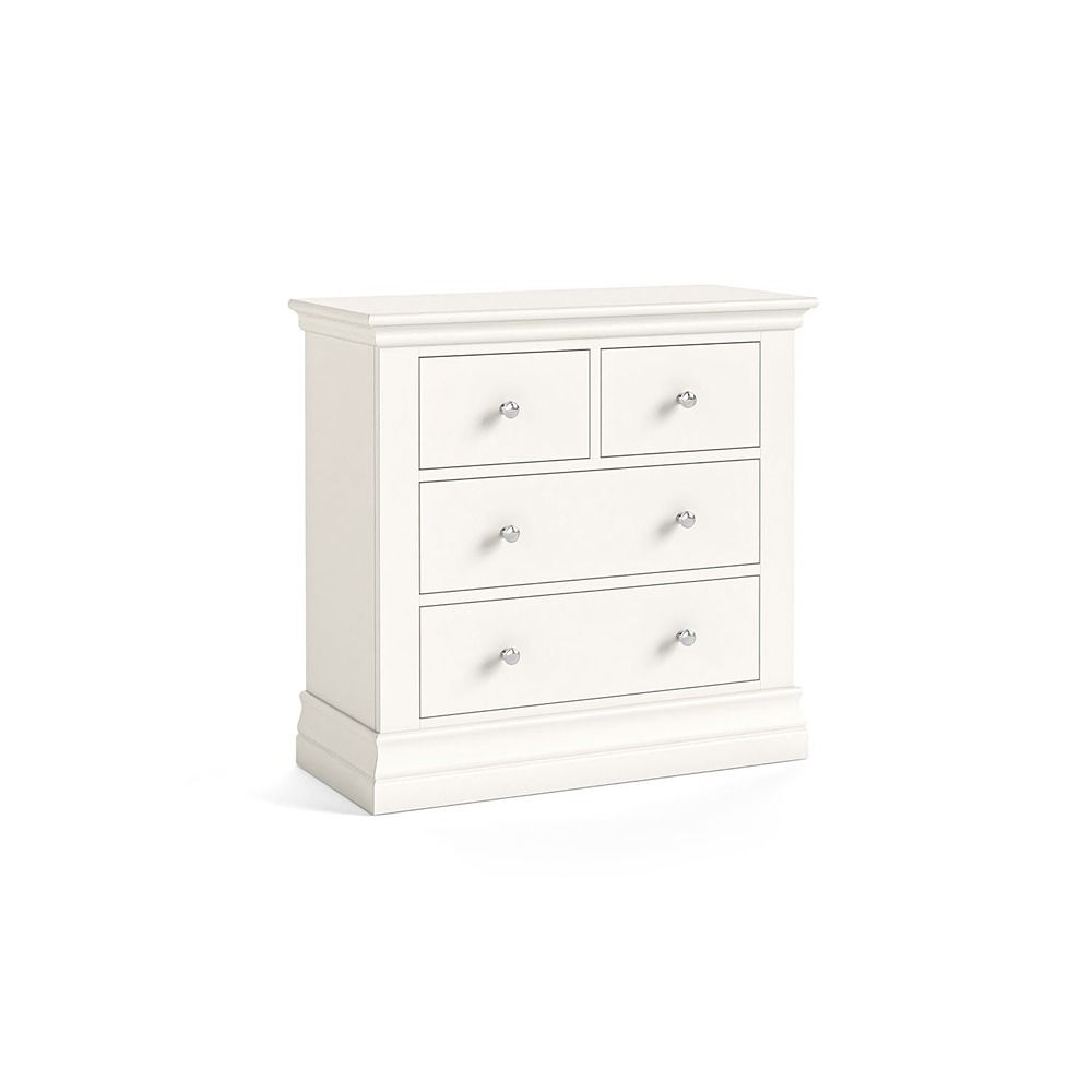 Burgundy 2 Over 2 Chest of Drawers - Coconut Milk