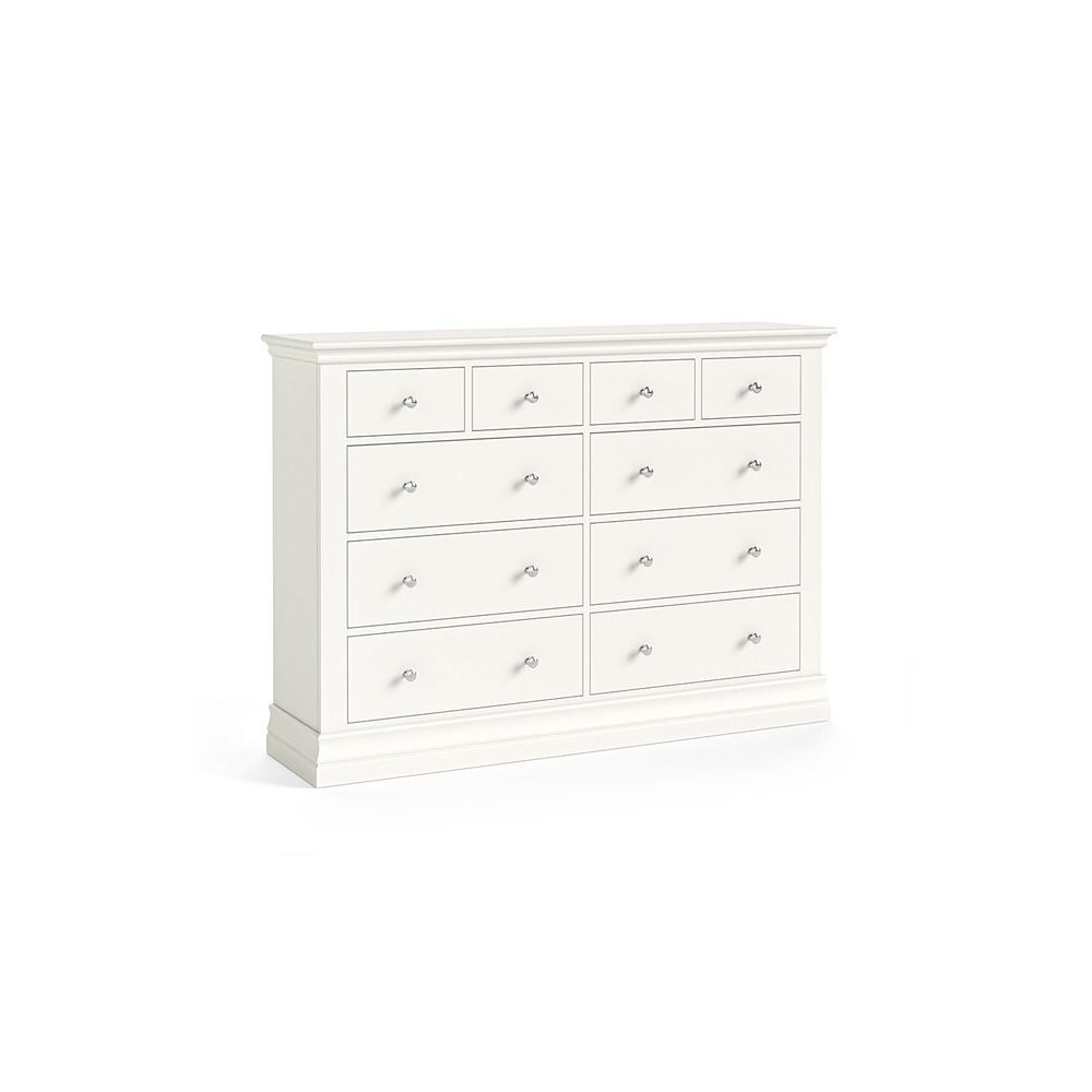 Burgundy 4 Over 6 Chest of Drawers - Coconut Milk