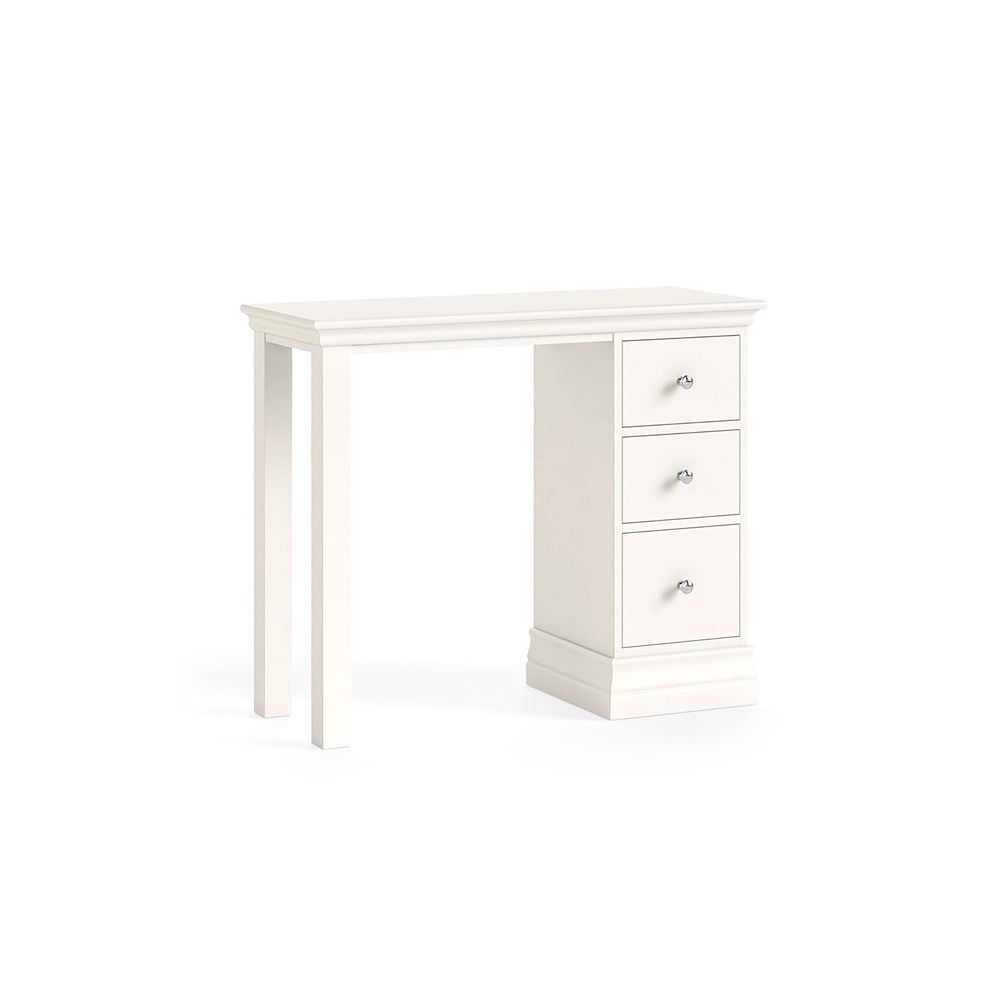 Burgundy Single Pedestal Dressing Table - Coconut Milk