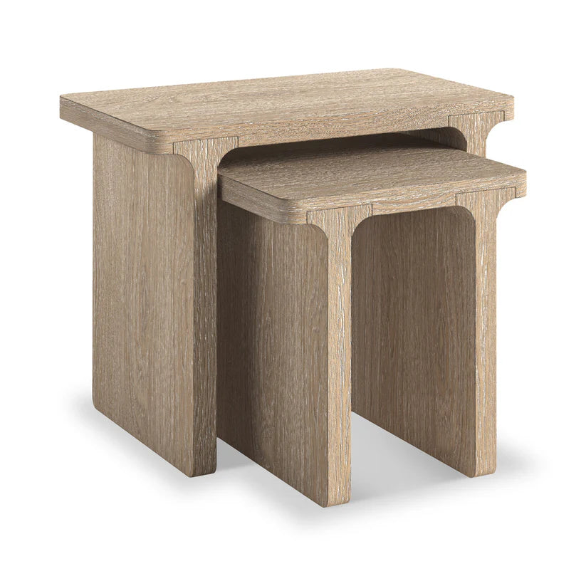 Portobello Nest of Tables - Natural Oak