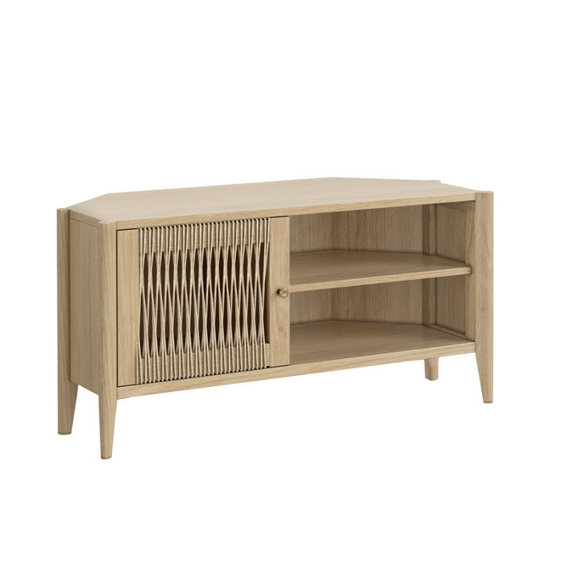 Sicily Corner TV Unit - Light Oak