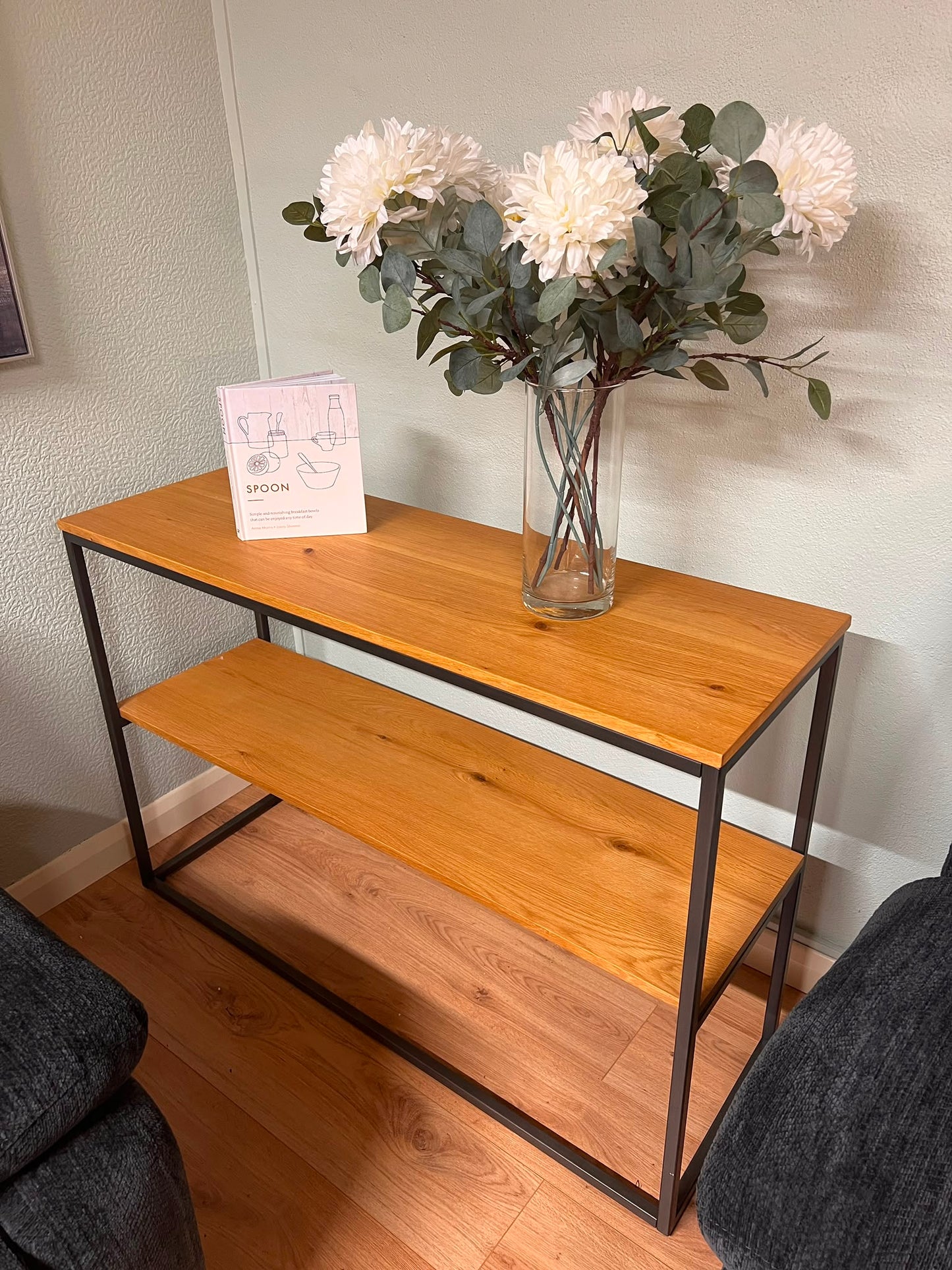 Console Table - Industrial Oak & Metal Collection