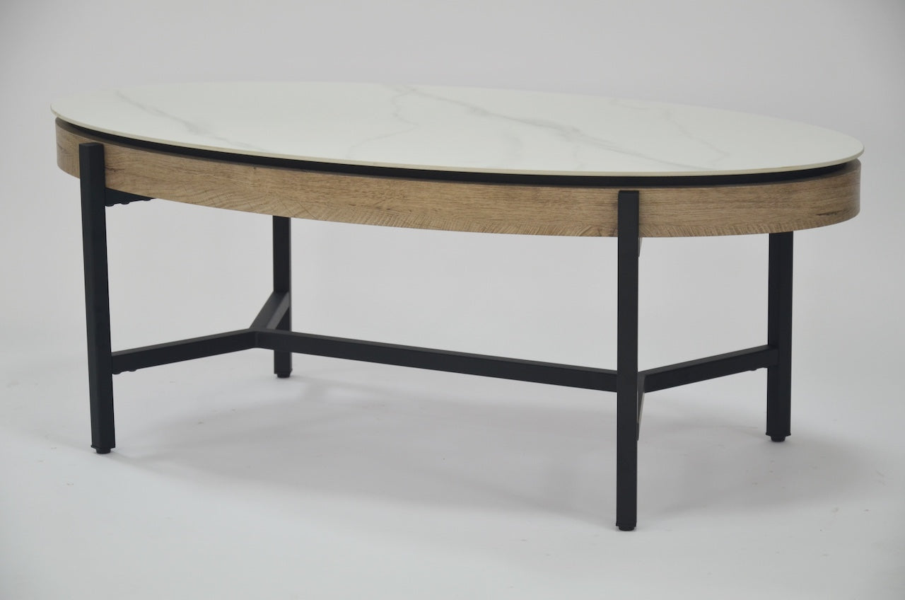 Zara Coffee Table - Marble Effect White