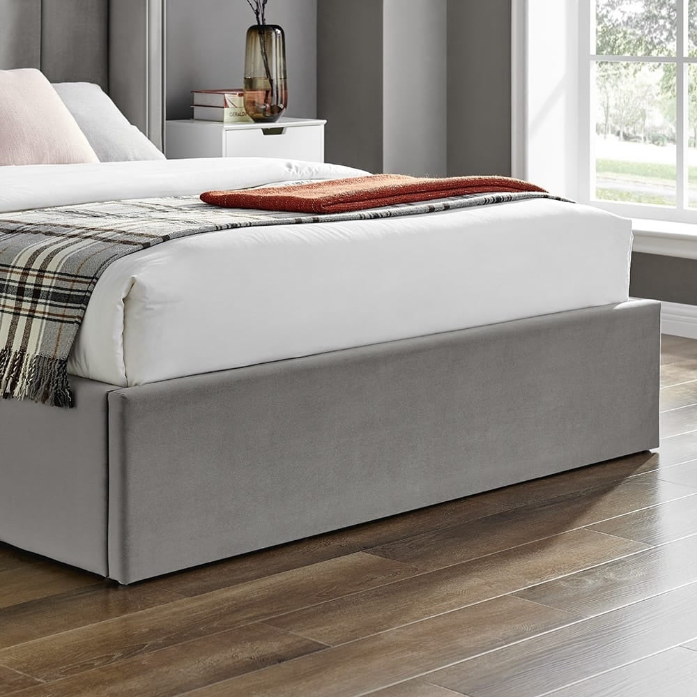 Polaris Storage Bed (LB69) - Silver - Multiple Sizes