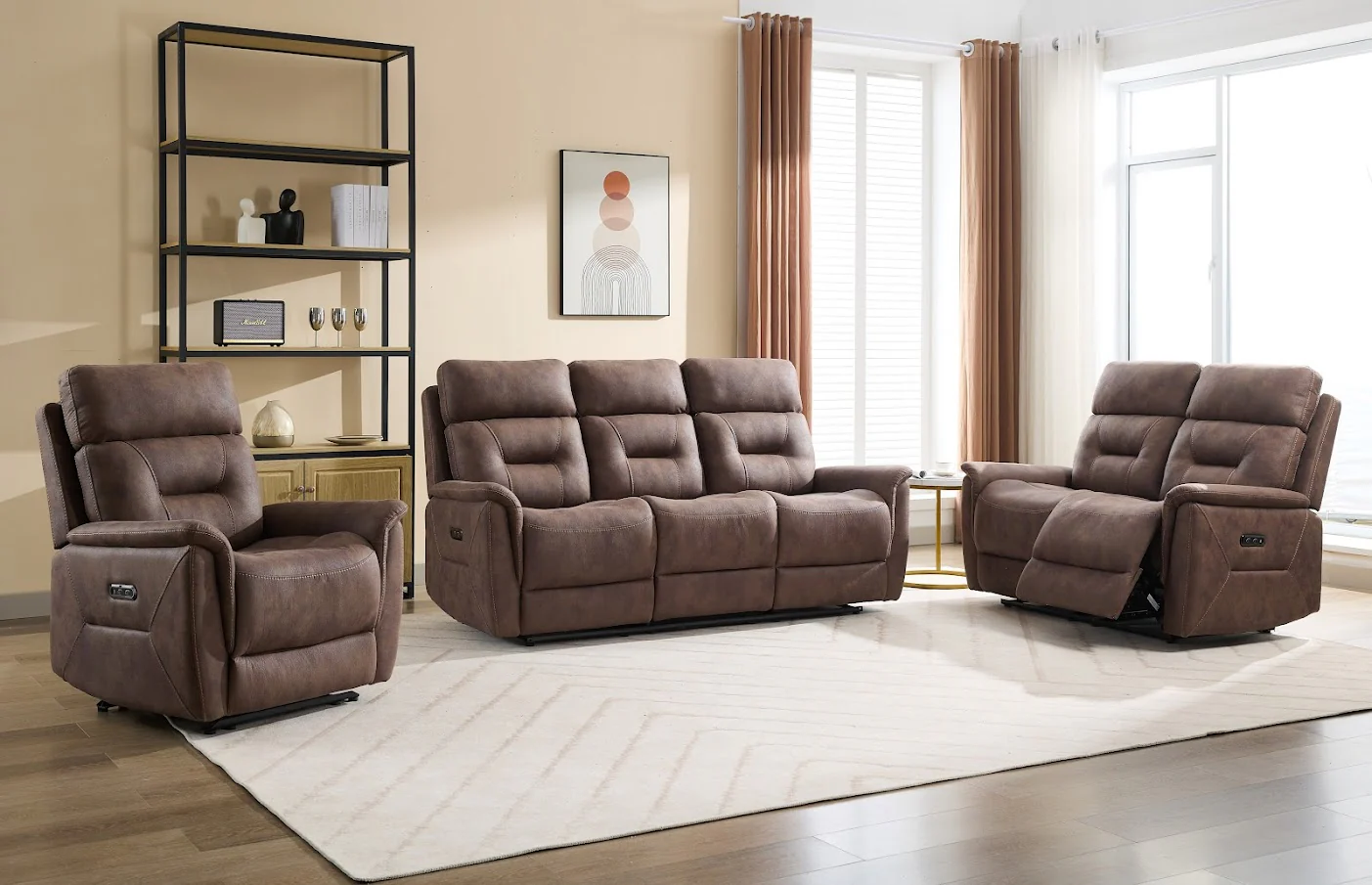 Rowan 3 Seater Sofa - Tan AC