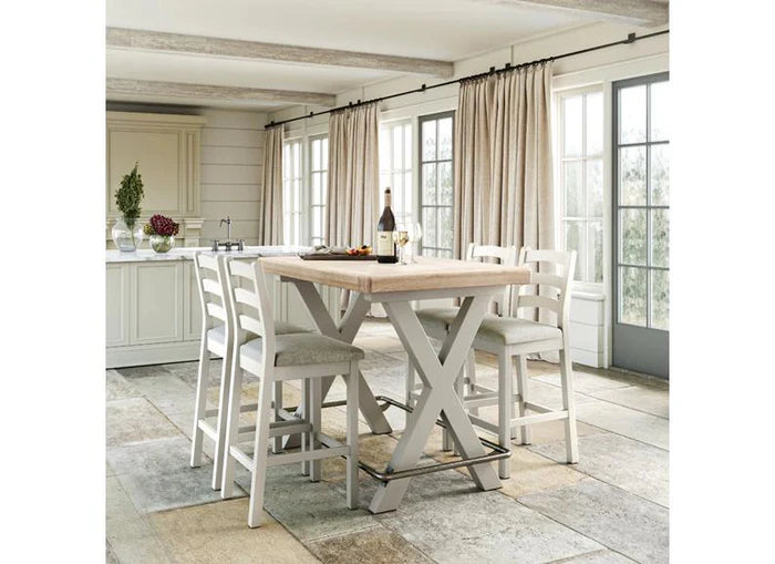 Salcombe Bar Stool - Light Grey - Multiple Cushion Options