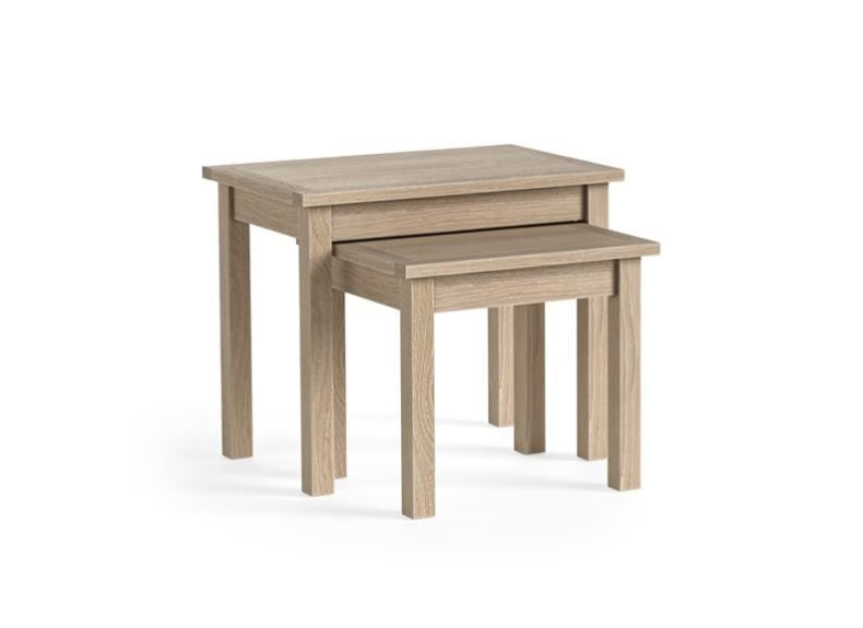 Modern Country Nest of Tables - Oak