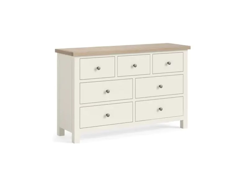 Modern Country 3 Over 4 Chest - Coconut White