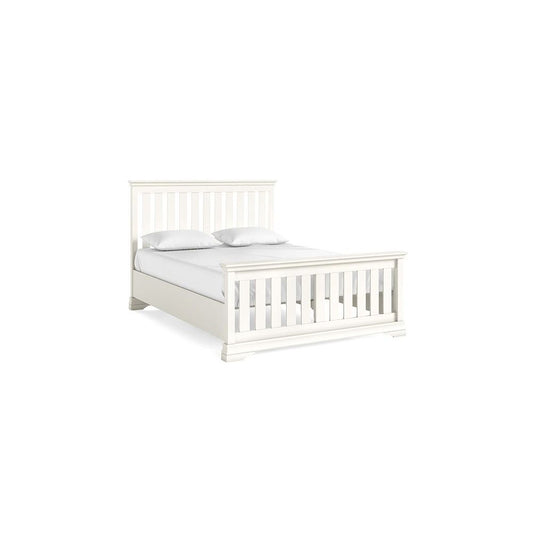 Burgundy Slatted Bed Frame - Coconut Milk - Multiple Sizes
