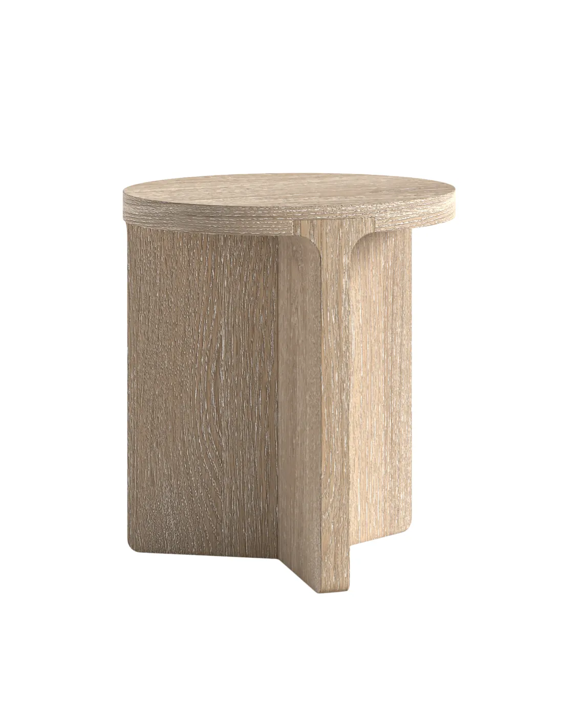 Portobello Round Side Table - Natural Oak