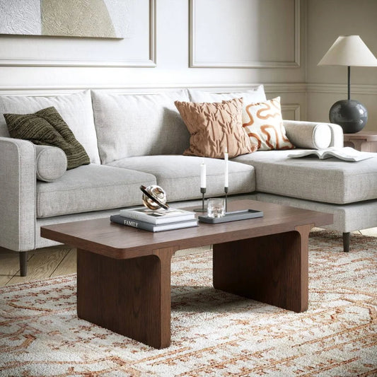 California Rectangular Coffee Table - Dark Oak