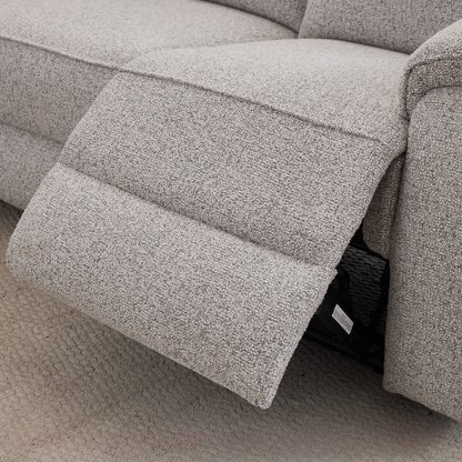 Carlingford Corner Sofa W/ Console - Puente Light Grey