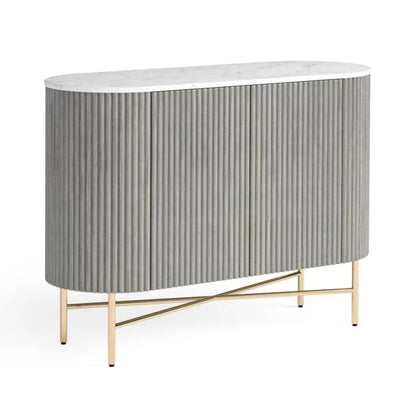 Isabella Sideboard - Walnut w/ Marble Top - Multiple Sizes