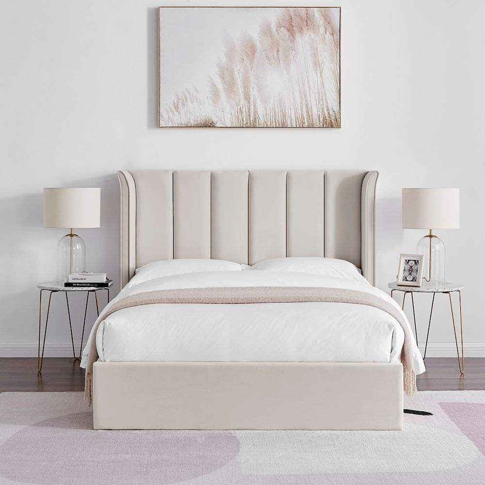 Polaris Storage Bed (LB69) - Natural - Multiple Sizes