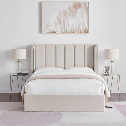 Polaris Storage Bed (LB69) - Natural - Multiple Sizes