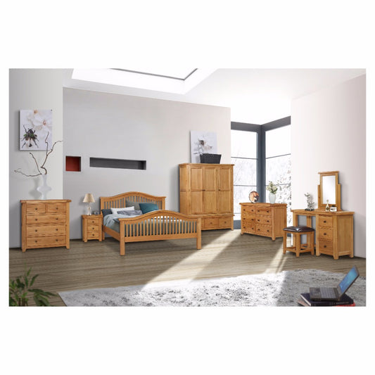 Oscar 5 Drawer Chest - Solid Oak