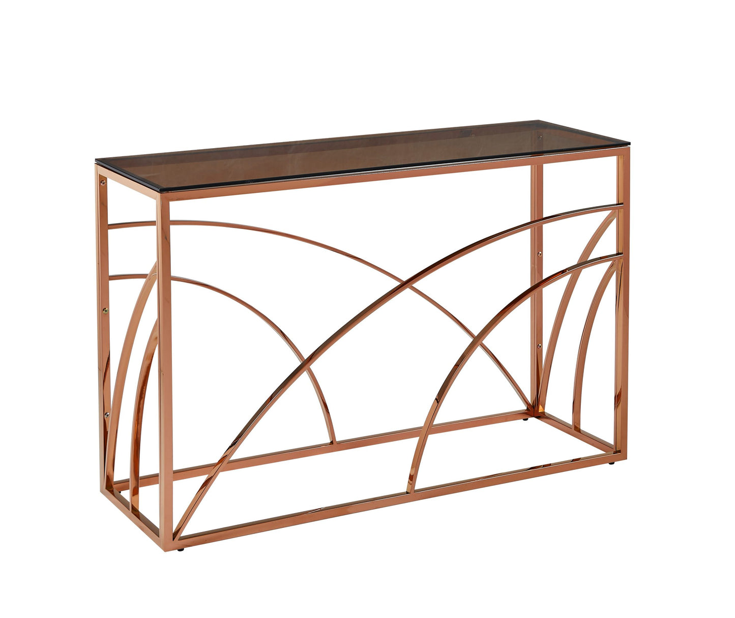 Chic Rose Gold Console Table - Floor Model Only