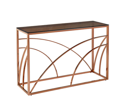 Chic Rose Gold Console Table - Floor Model Only