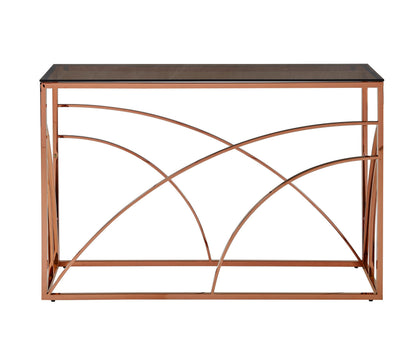 Chic Rose Gold Console Table - Floor Model Only