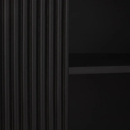 Lucas Sideboard - Black w/ Marble Top - Multiple Sizes