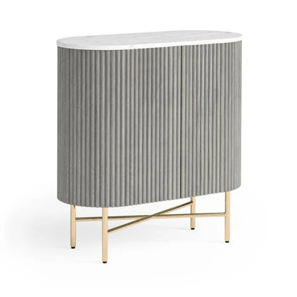 Isabella Sideboard - Walnut w/ Marble Top - Multiple Sizes