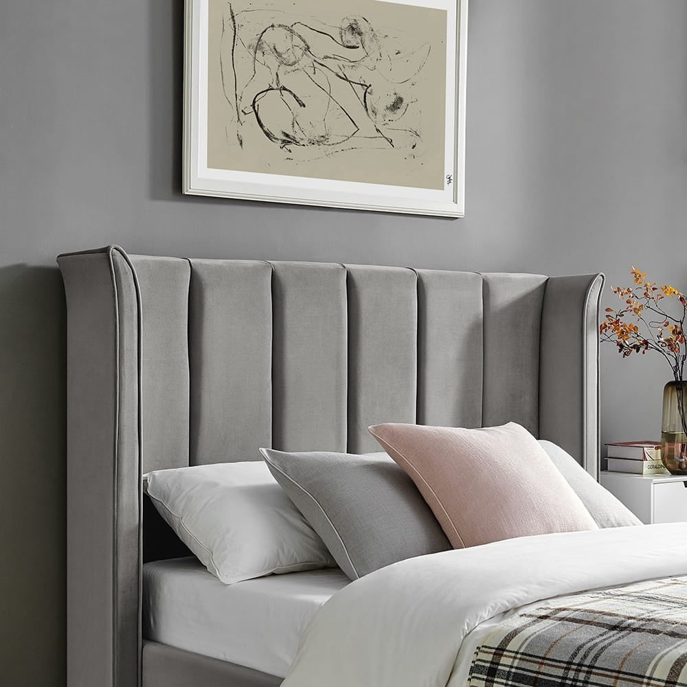 Polaris Storage Bed (LB69) - Silver - Multiple Sizes