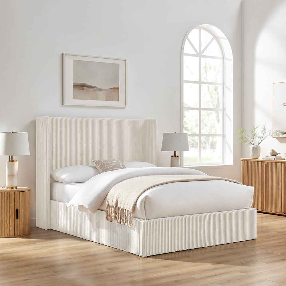 Gemini Storage Bed (LB74) - Natural Cord - Multiple Sizes