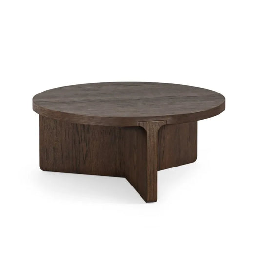 California Round Coffee Table - Dark Oak - Multiple Sizes