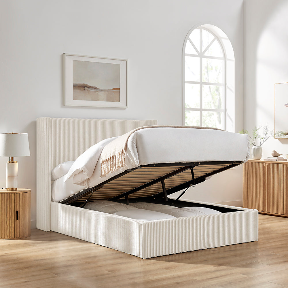 Gemini Storage Bed (LB74) - Natural Cord - Multiple Sizes