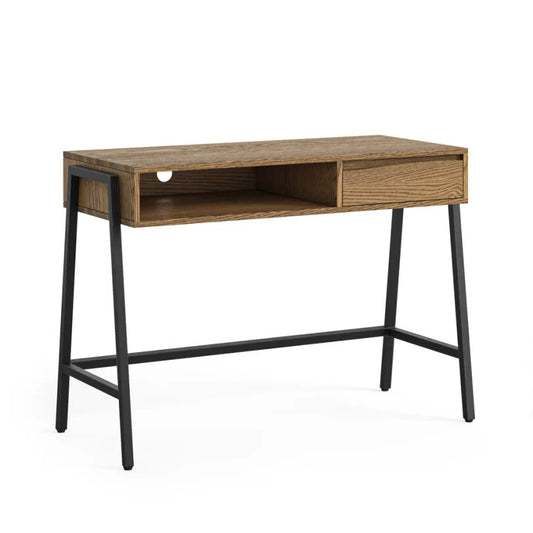 Jersey Desk - Smoked Oak & Black
