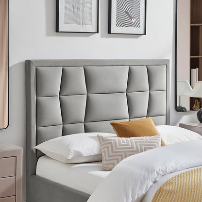 Carmen Storage Bed (LB88) - Silver - Multiple Sizes