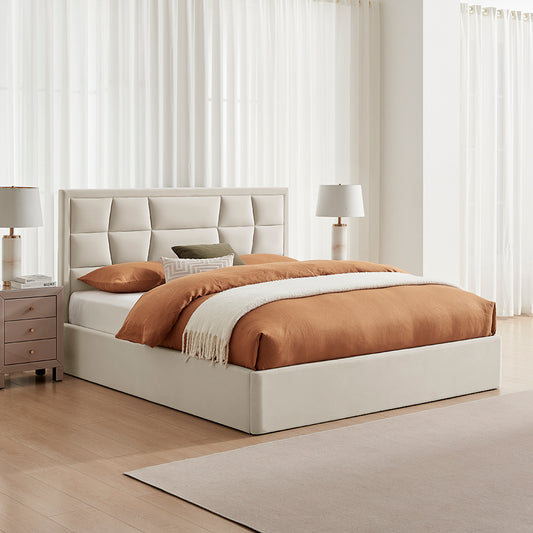 Carmen Storage Bed (LB88) - Natural - Multiple Sizes