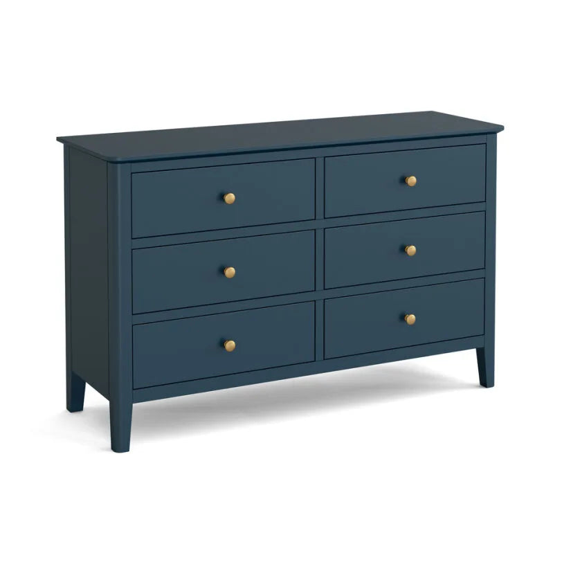 Harrogate 6 Drawer Chest - Dark Blue